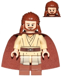 LEGO Minifigure -- Qui-Gon Jinn (75058)-Star Wars / Star Wars Episode 1 -- SW0593 -- Creative Brick Builders